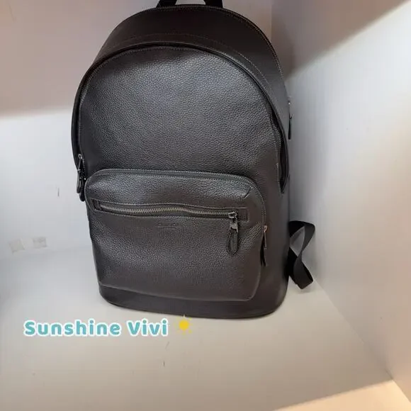 NWT Coach MEN'S West Backpack Leather Black CX141